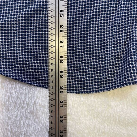 Nautica Shirt Mens Size XL Blue Plaid Casual Button Up Long Sleeve - Picture 5 of 11
